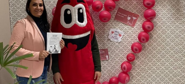 Campanha de Doação de Sangue - SMS Planalto/RS: Visita do Zé Sanguinho na CMV Planalto